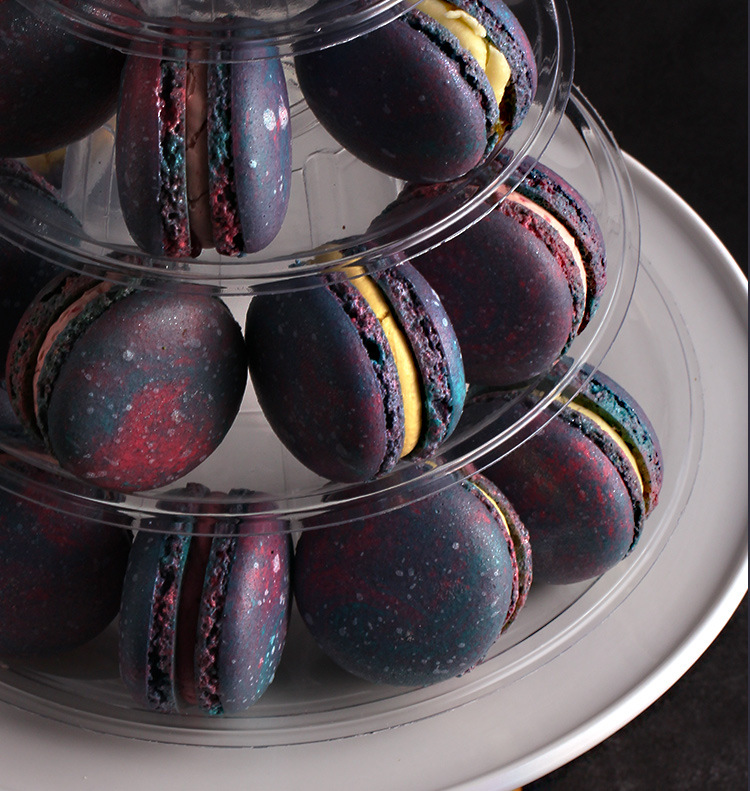 法式星空马卡龙甜点饼干网红零食糕点送女友元旦新年礼品生日礼物