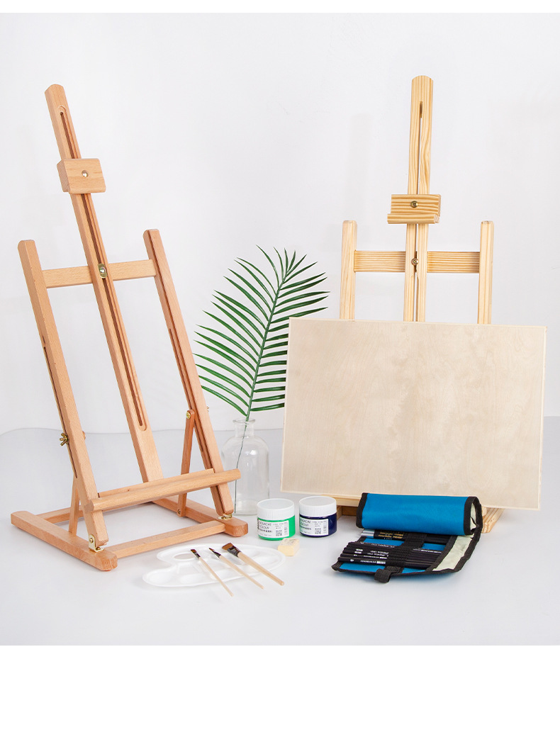 桌面画架木质折叠小画架儿童台式画架桌上台面画架画板写生画画架