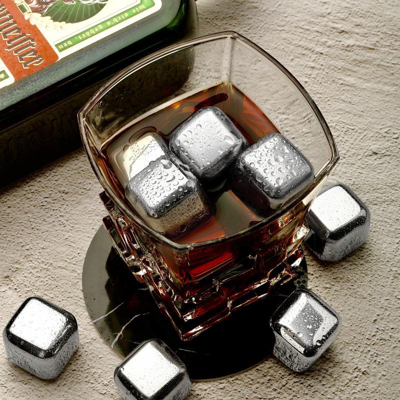食品级304不锈钢冰粒块冰铁速冻威士忌金属冰酒石酒吧用新款神器