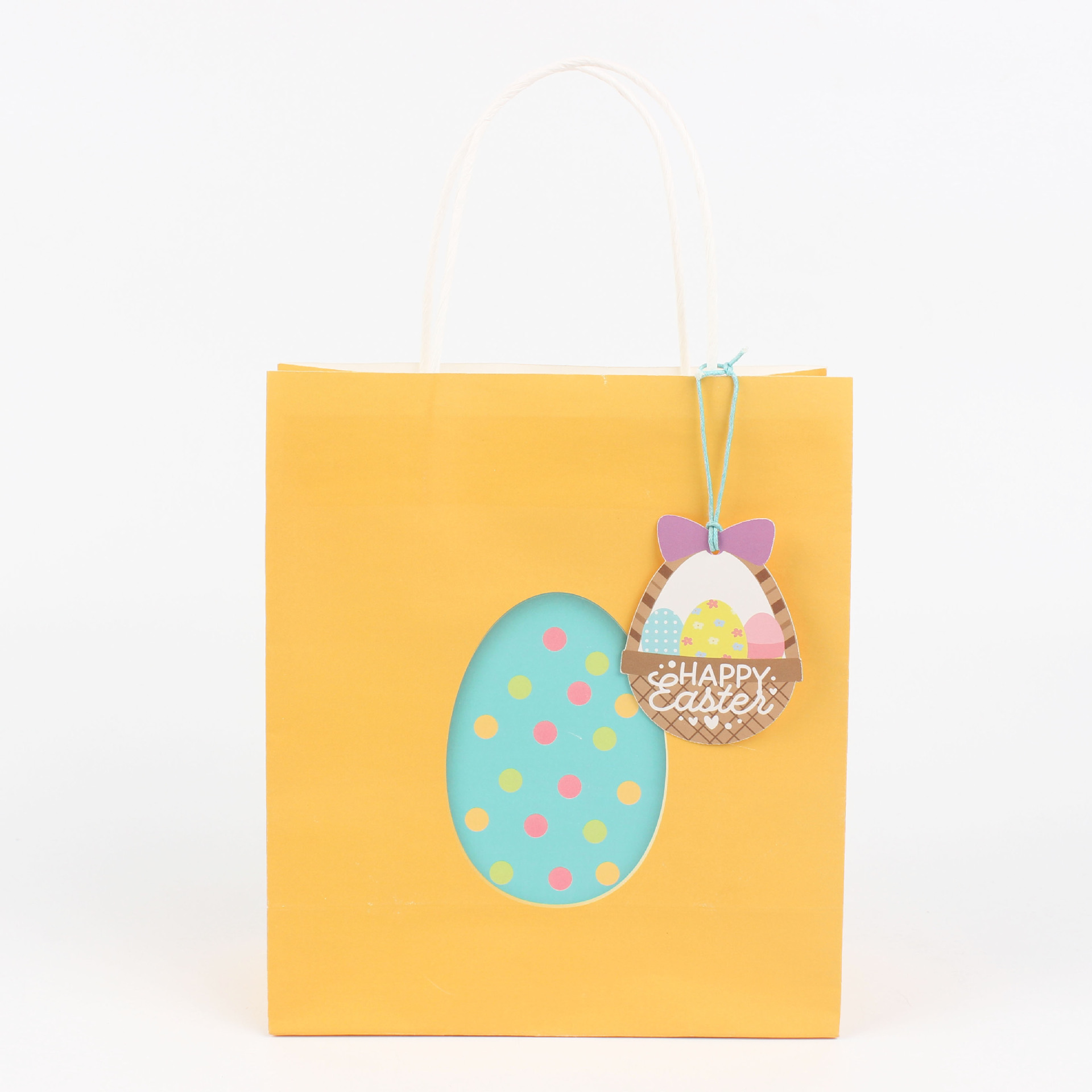 Amazon New Easter Gift Bag Rabbit Egg Handbag Tag Handbag Cute Cartoon Paper Bag