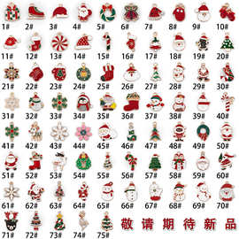 手链项链吊饰挂件diy配件材料流行圣诞节合金单吊吊坠连接饰