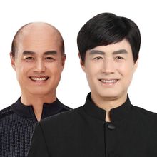 中老年假发男式假发高温丝短发光头发套仿真中年头套厂家直销代发