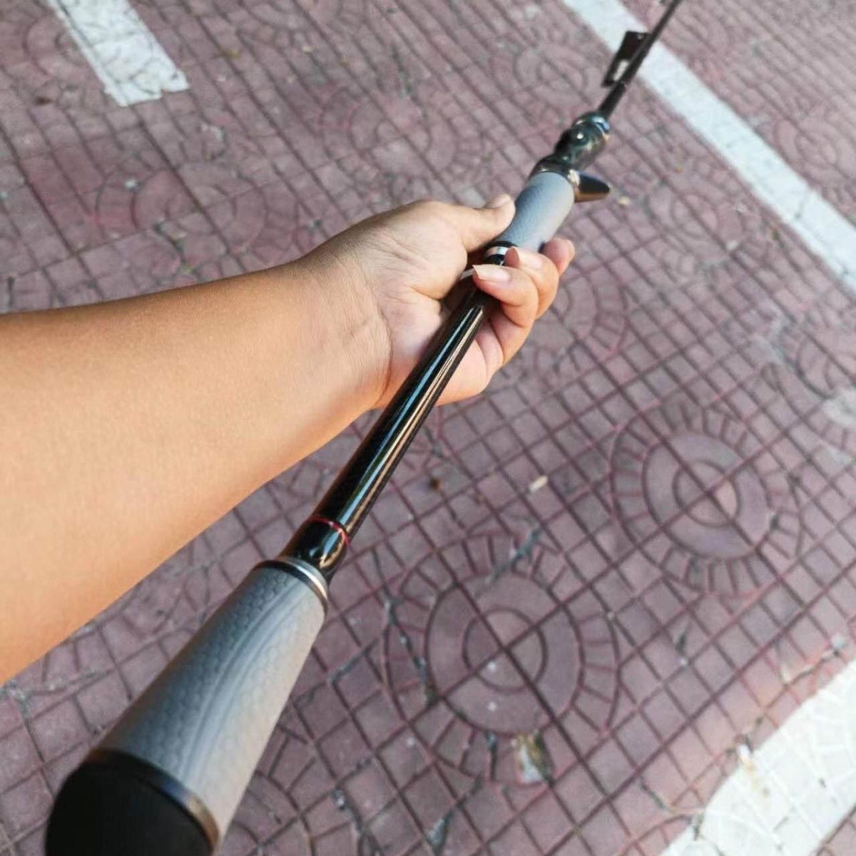 正品阿布恩特路亚竿碳素高尔夫皮手把快调竿鲈鱼翘嘴黑鱼竿钓鱼竿