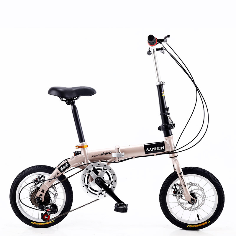寸寸折叠迷你便携成人儿童学生男女款小轮变速碟刹自行车