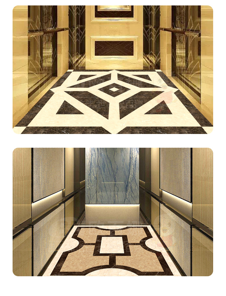 欧百娜pvc电梯轿厢垫仿大理石纹加厚电梯垫酒店小区电梯地垫