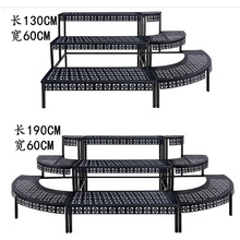 铁艺庭院户外多层花架落地式阳台三层置物架多肉室内阳台花盆架子