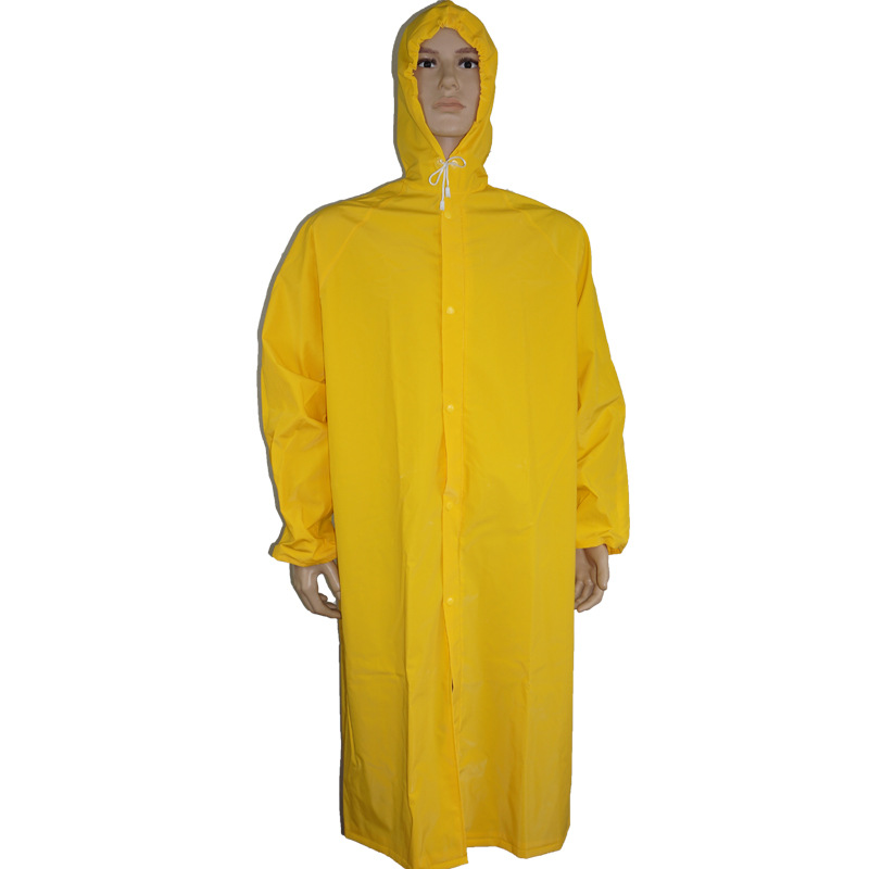 raincoat customized pvc single-double-sided patch leather long shirt poncho high-frequency adhesive raincoat suit processing wholesale factory a