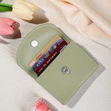 跨境新款多巴胺配色韩系ins风卡包卡套 纯色简约卡包多功能零钱包