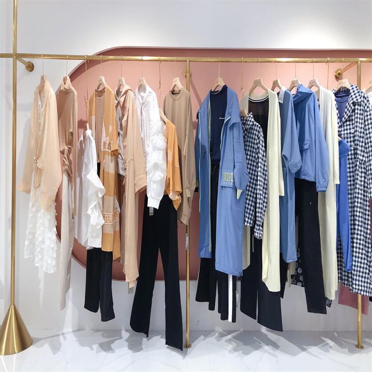 深圳端高品牌莫妮卡21秋装 直播实体批发货源折扣走份库存尾单