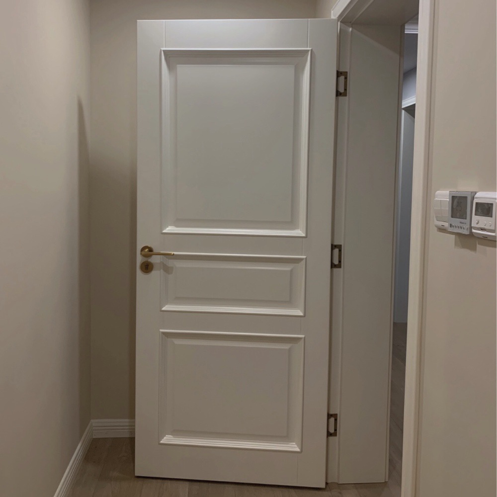 网红同款烤漆实木门美式家用室内门卧室房间门现代简约木门套装门