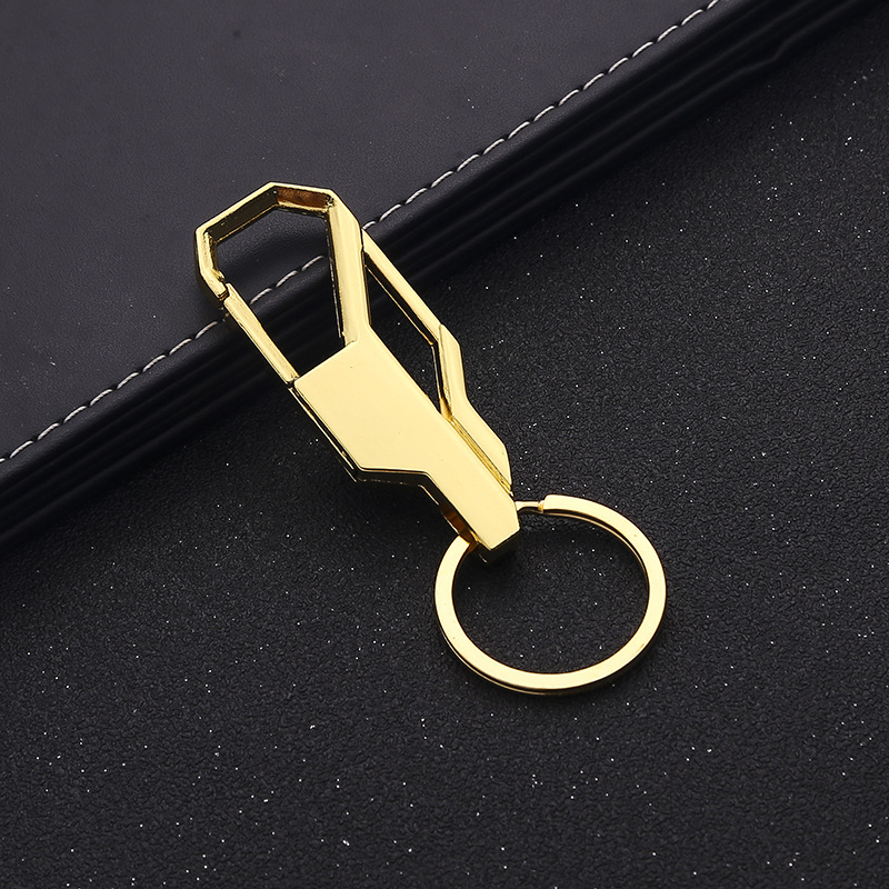 Factory Sales Metal Keychains Key Chain Automobile Hanging Ornament Advertising Small Gift Logo Lettering One Piece Dropshipping