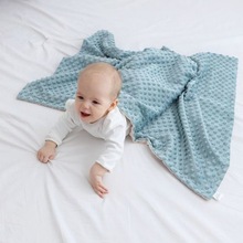 豆豆毯儿童婴儿安抚双层加厚秋冬绒毛空调毯宝宝盖毯午睡厂家直销