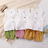 new pattern Gauze vest To open Solid Light and thin ventilation suit children summer suit men and women Home Furnishing
