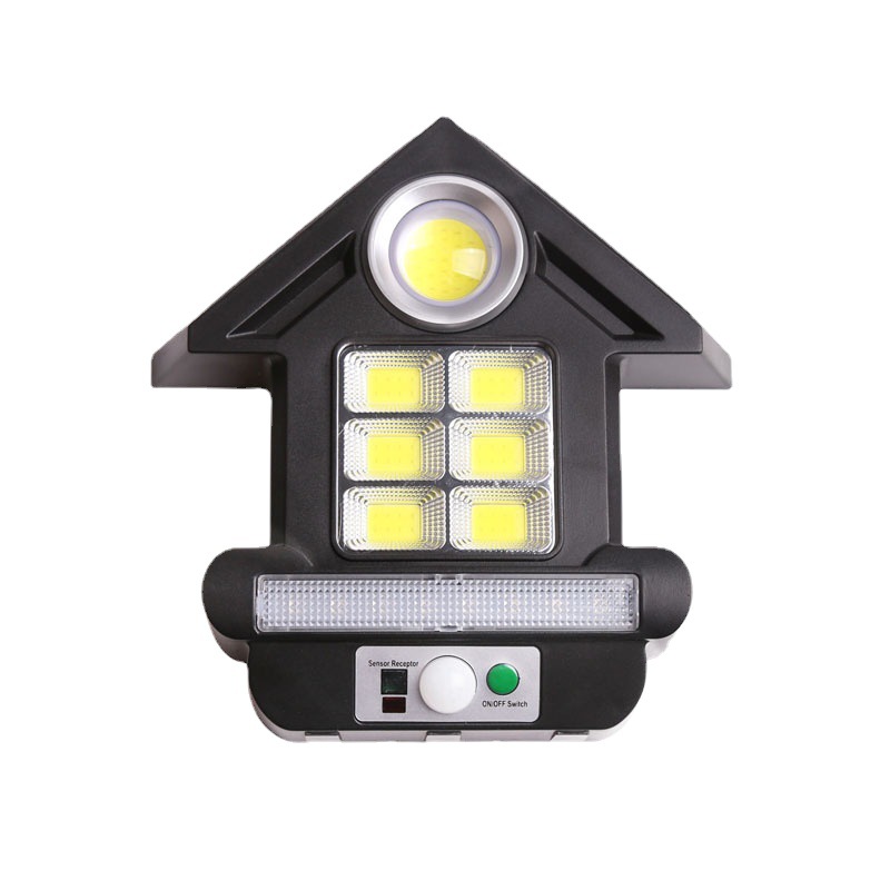 new solar lamp outdoor yard lamp human body induction household integrated led highlight wall lamp