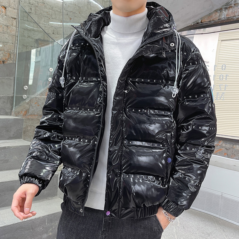 男士羽绒服冬季新款潮牌男装青年时尚连帽白鸭绒外套男潮流上衣服