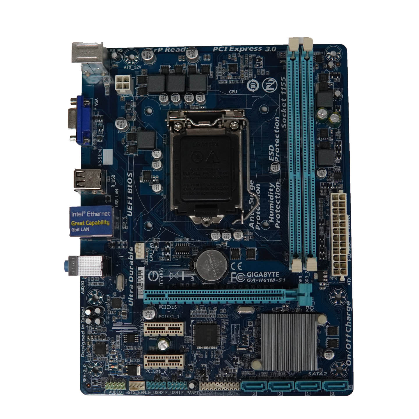 0成交10块适用于台式机 华硕h61m-e h61主板 支持g1630 g2030 (非全新