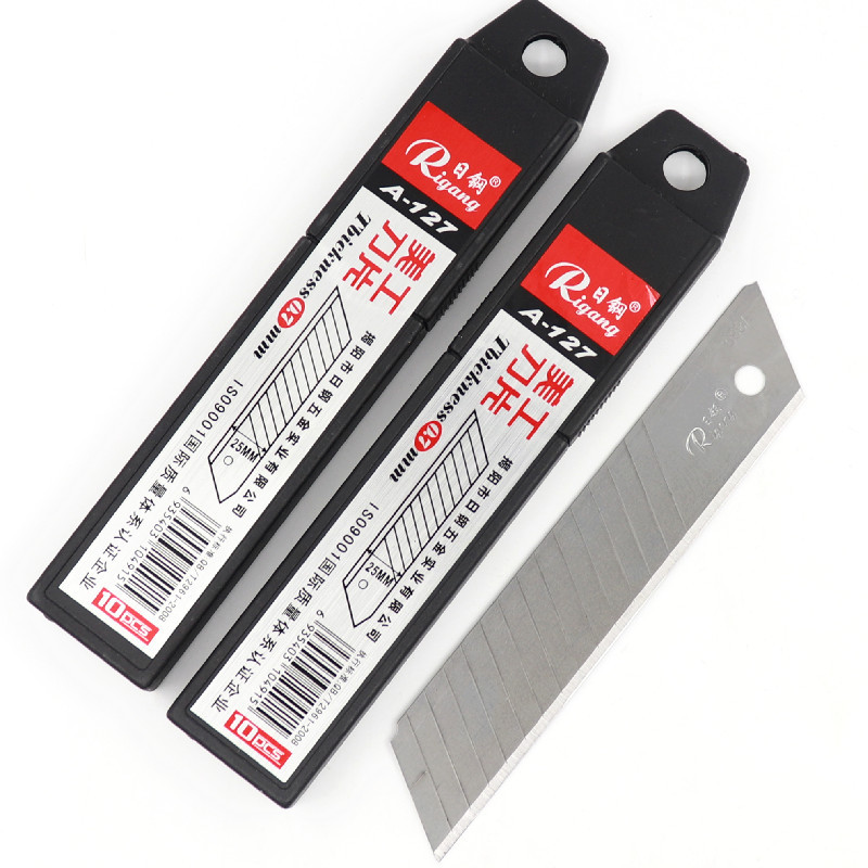 a-127美工刀片25mm宽0.7mm厚特大号加大加厚壁纸刀片裁纸刀片