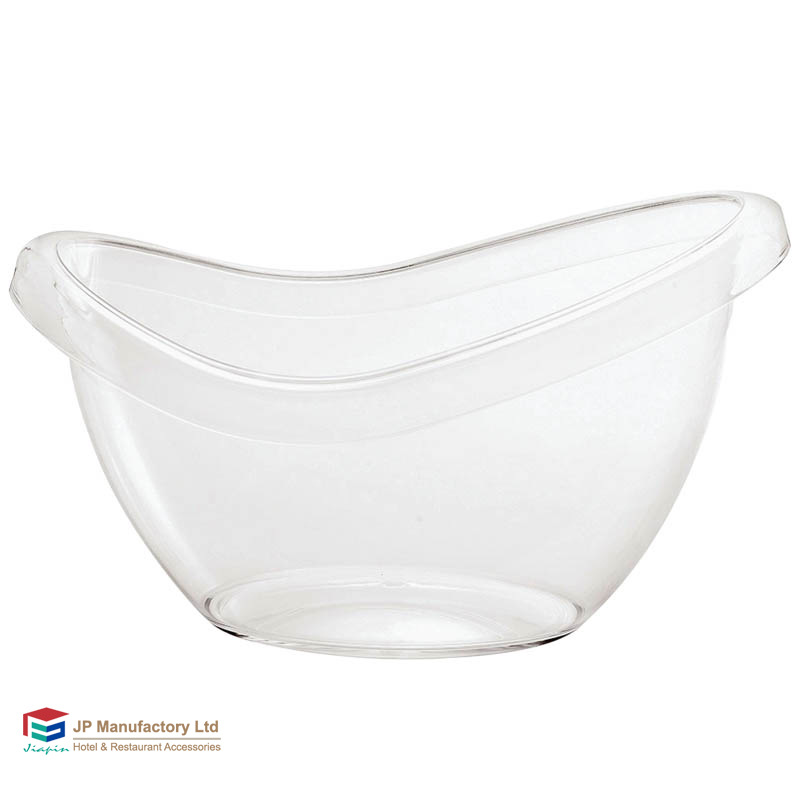 12L Transparent Plastic PC Ingot Ice Bucket Bar Plastic Large Ice Bucket Oval Ice Bucket Baby Bathtub Shooting Props