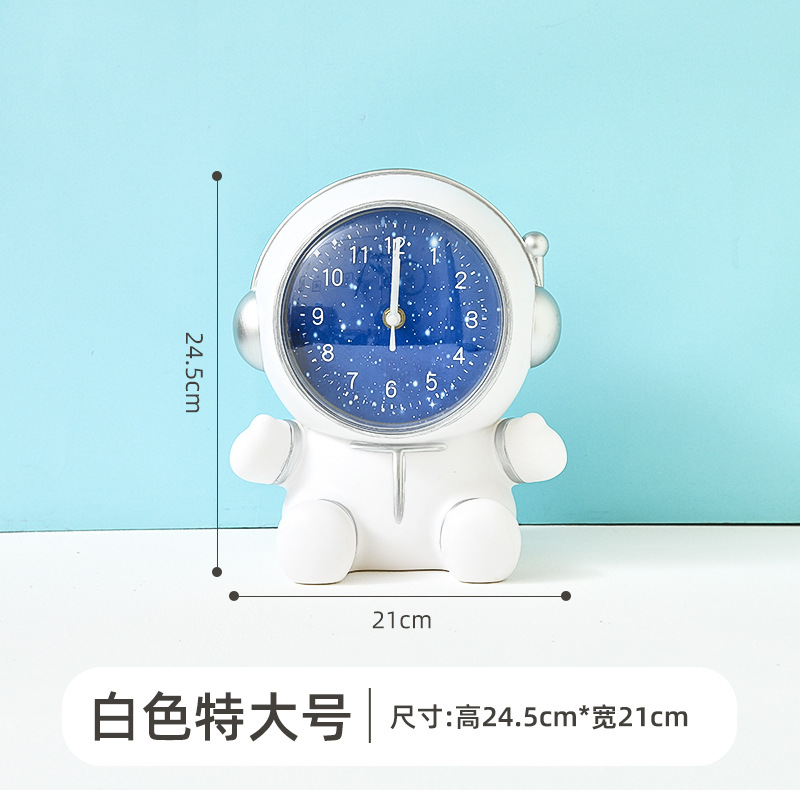 Creative Cartoon Saving Box Astronaut Student Only Wake up Artifact Children Boys and Girls Multifunctional Clock Decoration