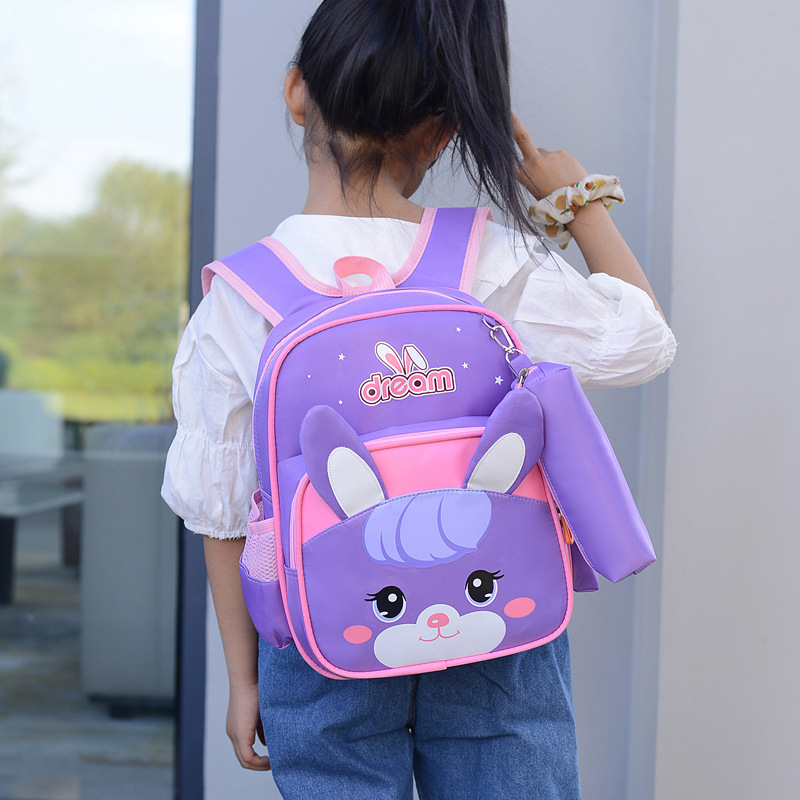 Wholesale New Cute Cartoon Three-Dimensional Kindergarten Backpack 3-6 Years Old Girl Large Capacity Lightweight for Going out Backpack