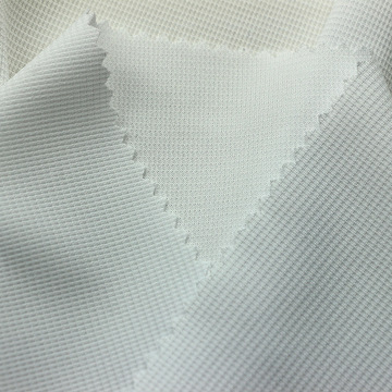 迷你华夫格双面布运动t恤面料针织纬编全涤双面布迷你华夫格布料