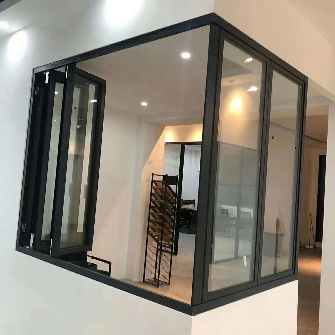 墨高门窗 50隐藏合页折叠窗厚度2.0佛山厂家直销成品半成品铝材