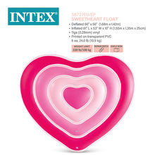 INTEX58727爱心浮排泳池水上充气玩具派对网红浮床批发