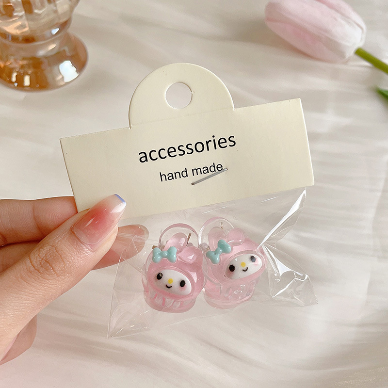 [One-Pair Package] Small Sanrio Cartoon Small Jaw Clip Cute Children's Head Barrettes Girls Shark Clip Hair Accessories