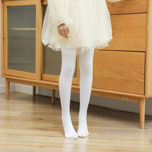 60D专业儿童舞蹈袜 白色薄款透气抗起球跳舞芭蕾袜女童舞蹈袜批发