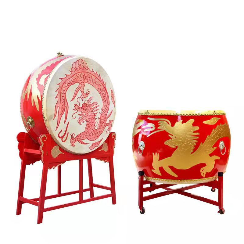 牛皮鼓战鼓大鼓成人鼓龙鼓堂鼓景区鼓节目表演鼓中国红鼓厂家供应