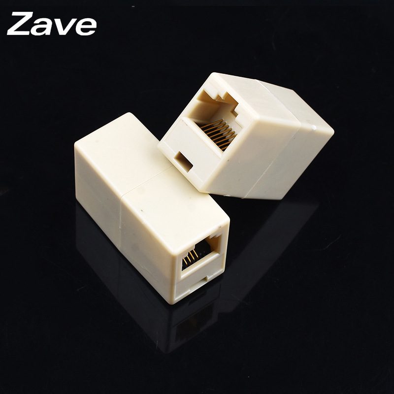 rj11插座直通头 rj45网络三通头网线连接器 一分二8芯分接口