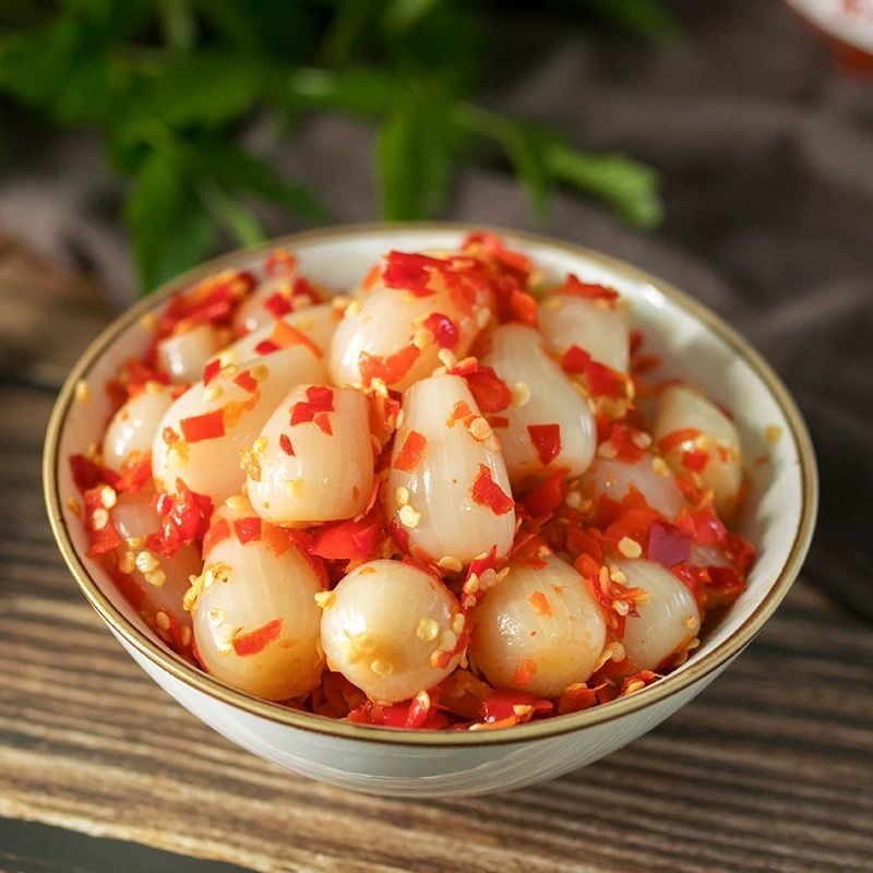 【咸菜头】新鲜酸辣脆藠头农家手工腌制开胃下饭菜泡菜剁椒藠头