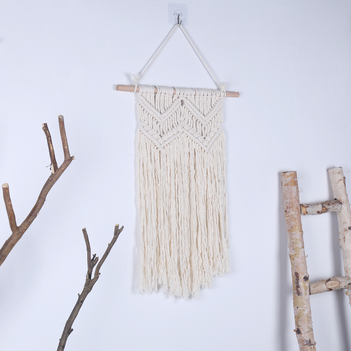 跨境北欧挂毯手工编织壁饰民宿装饰艺术挂饰波西米亚客厅壁毯编织