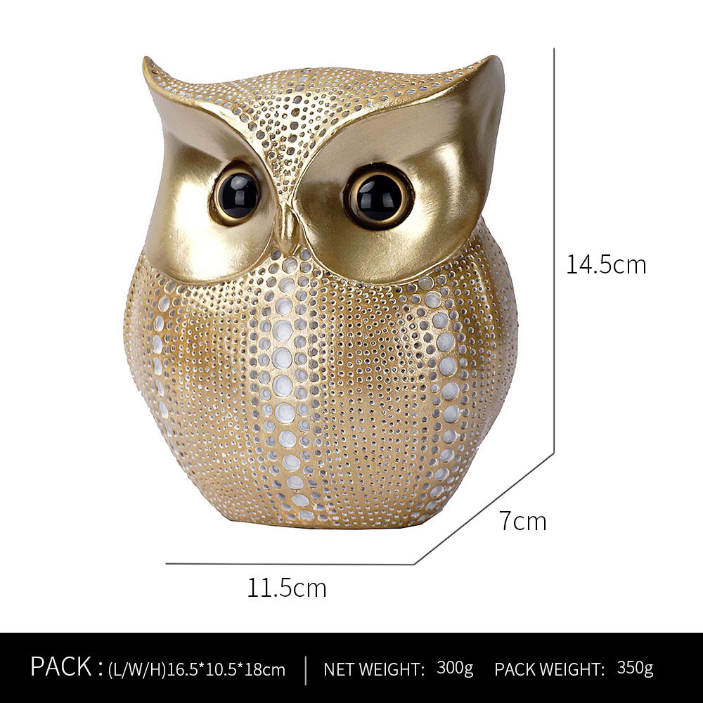 Cross-Border Amazon Hot Resin Owl Decoration Home Living Room TV Cabinet Desktop Entrance Decoration Crafts