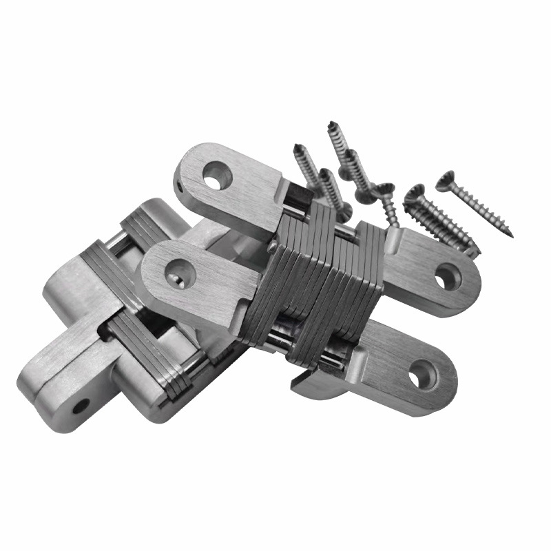 定制十字暗合页家用入户门防盗门暗铰链木门隐藏铰链柜门暗装合页