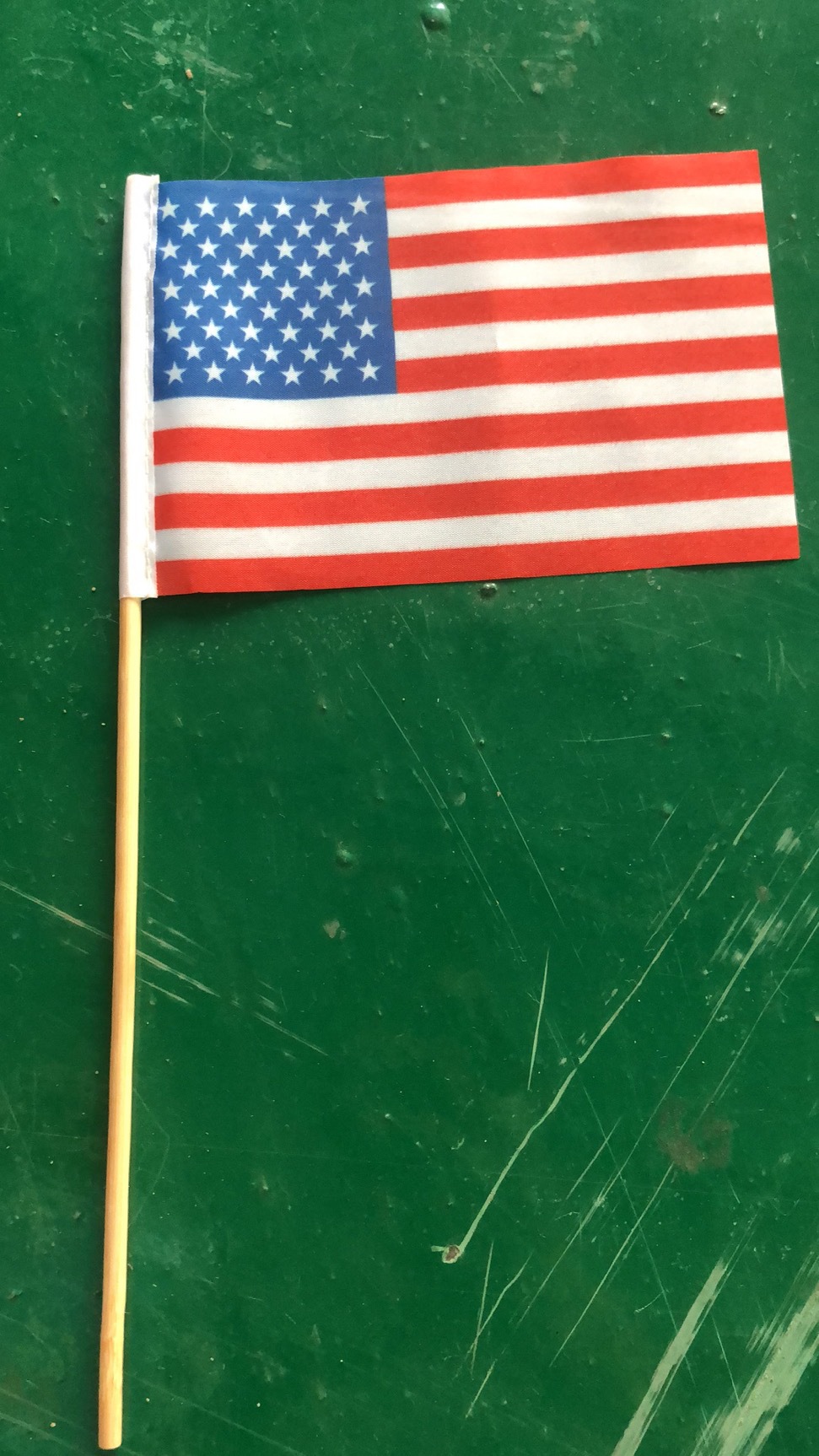 木杆铜版纸手摇旗纸质手挥旗定制卡塔尔国旗美国国旗小旗子定制