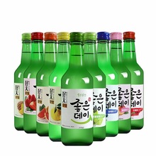 韩国原装进口好天好饮多种果味烧酒360ml瓶装低度清酒整箱批发