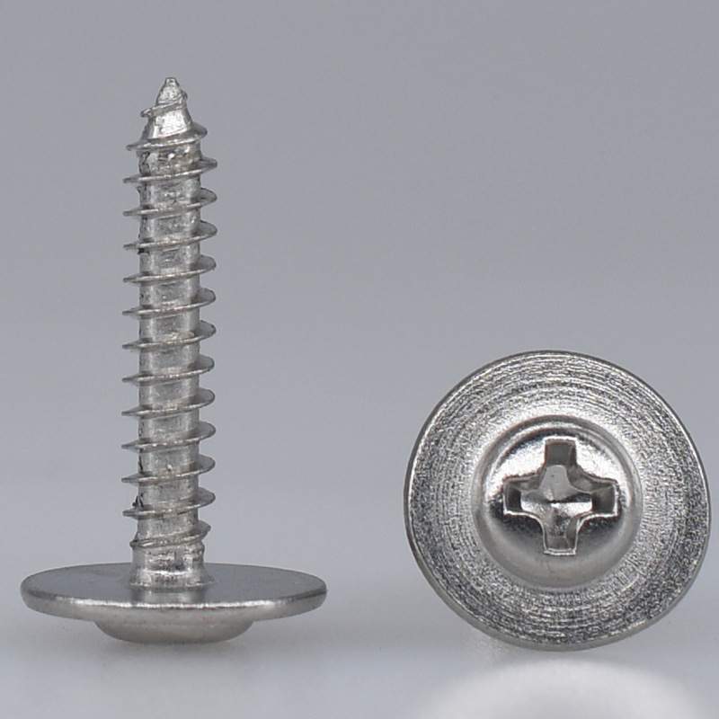 pwa加大十字槽盘头带垫尖尾自攻螺丝钉q235/镀彩锌/镀锌 按需定制