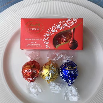 lindt瑞士莲软心牛奶巧克力2颗婚庆结婚喜糖年货零食盒装正规手续-阿