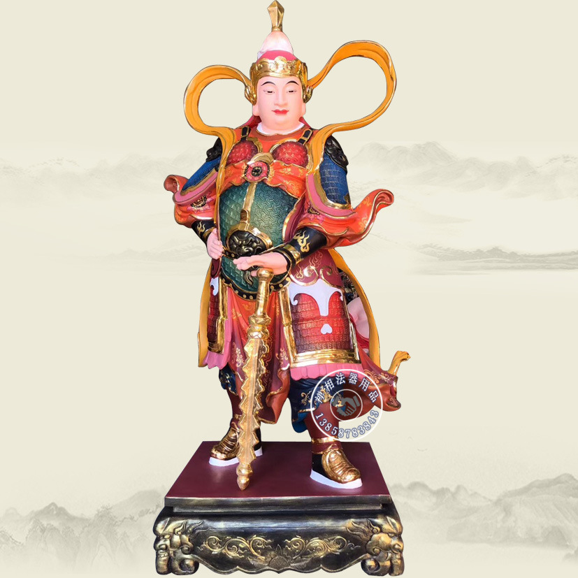 6米韦陀菩萨站像 护法佛像韦天将军厂家雕塑