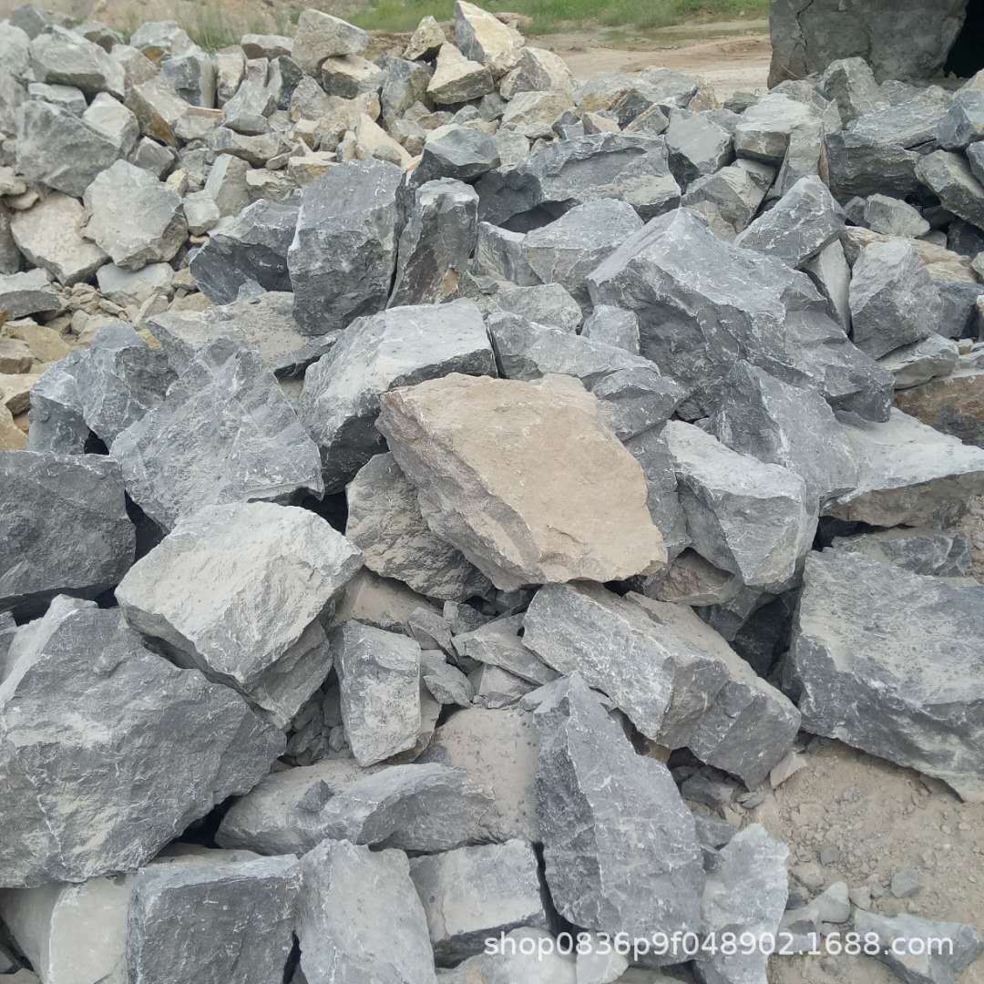 园林古城垒墙砖青石料外墙毛石片石挡土墙青色砌墙石块碎石浆砌石