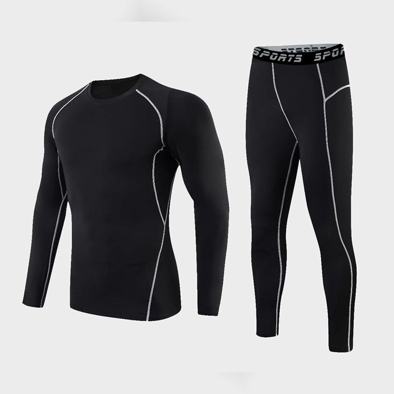 Sports Suit Men's Fitness Clothes Running  Quick-Dry  Training Pant Tights 