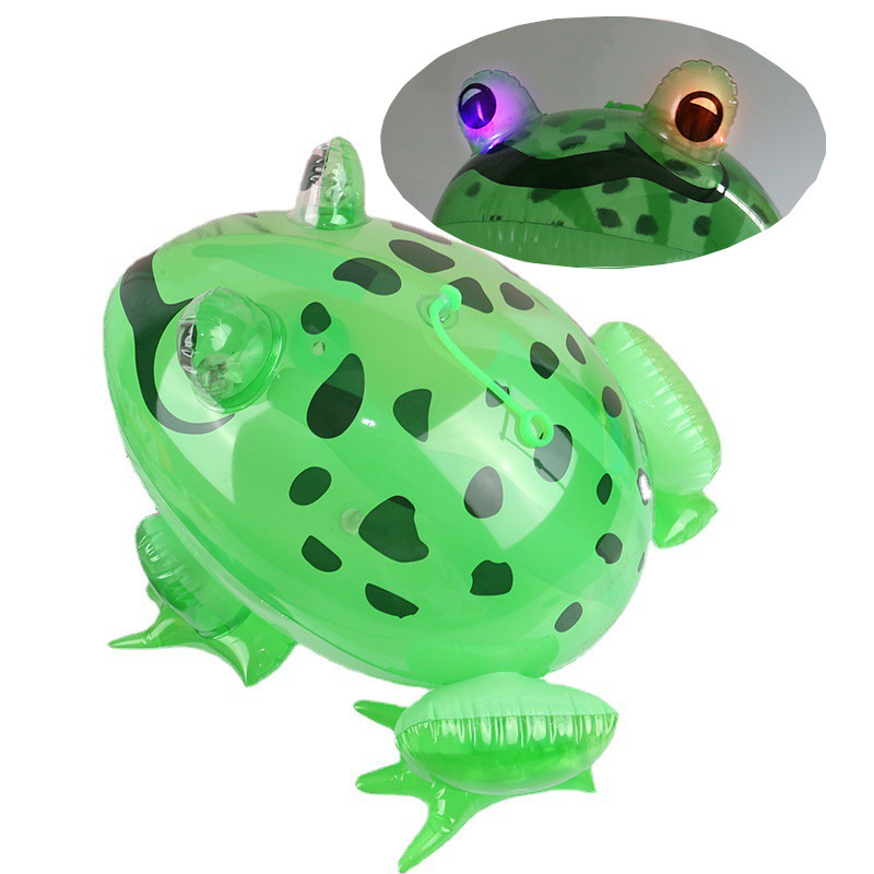 Internet Celebrity Flash Inflatable Light-Emitting Frog Doll Balloon Doll Lonely Toad Baby Pop Jumping Toys Wholesale