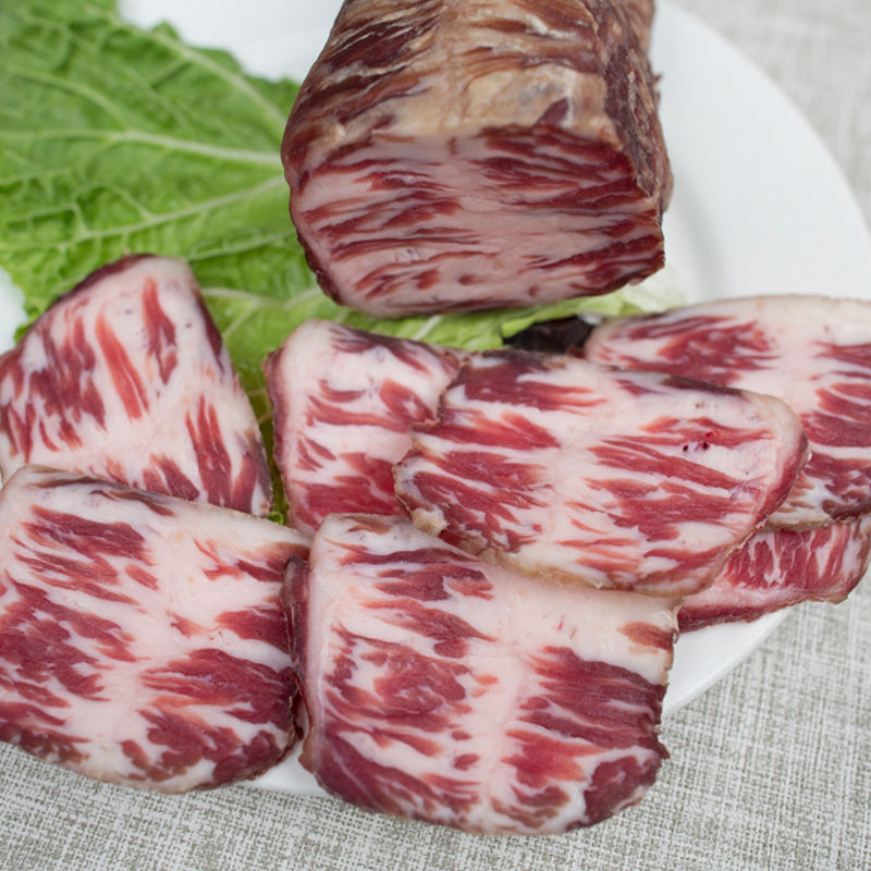 雪花牛肉牛干巴云南特产黄牛肉清真干吧腌制腊食品5g包邮风干现货