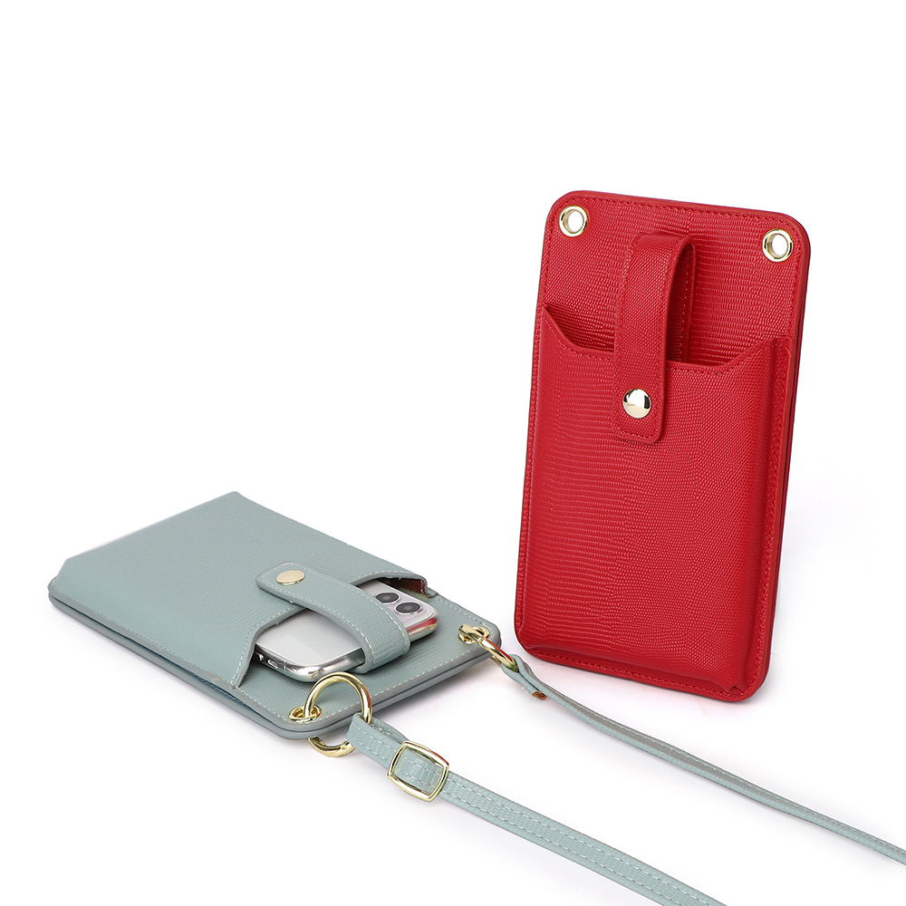 零钱手机包女斜挎迷你放手机小包包时尚软皮蛇纹单肩包2021新款潮