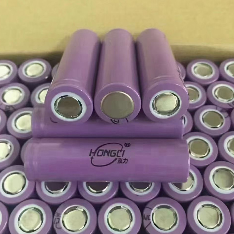 弘力18650锂电池1200mah平头泓力3.7v小风扇手电筒蓝牙音箱锂电池