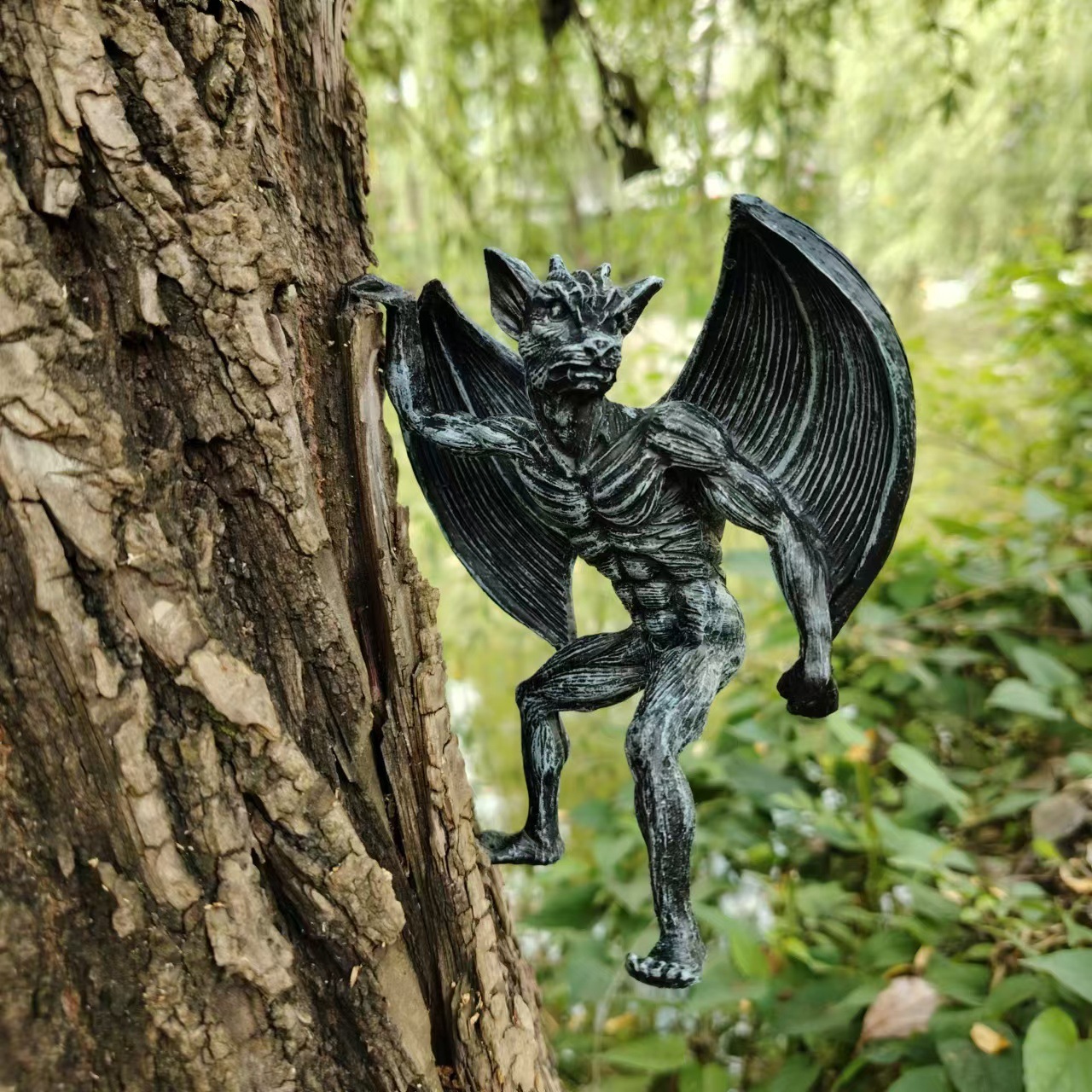 亚马逊热销恶魔天使摆件天使纪念与救赎雕像家居装饰品树脂 工艺