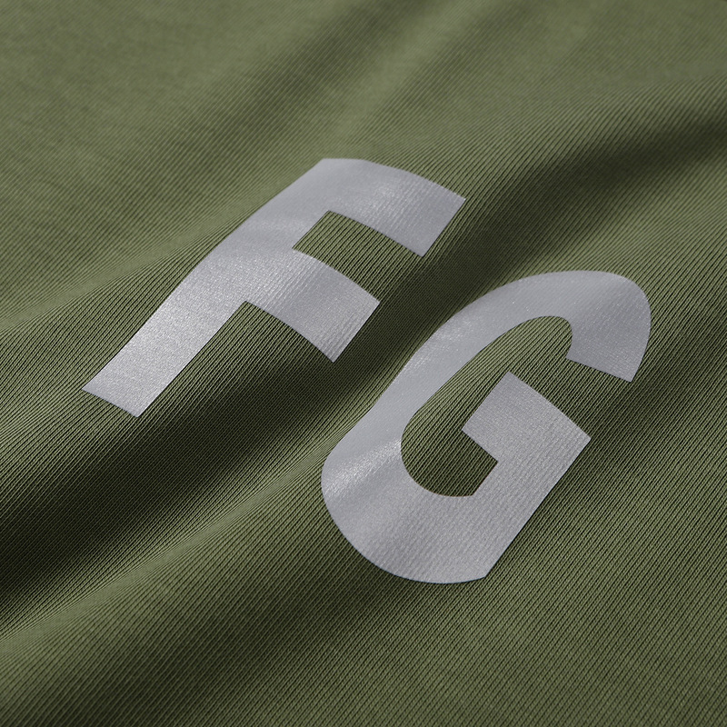欧美潮牌第六季fear of god fg 富贵3m字母反光高街男女宽松短袖