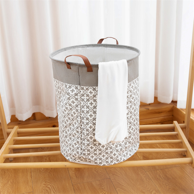 Cross-Border Hot Selling Fabric Foldable Laundry Basket Multifunctional Storage Containers