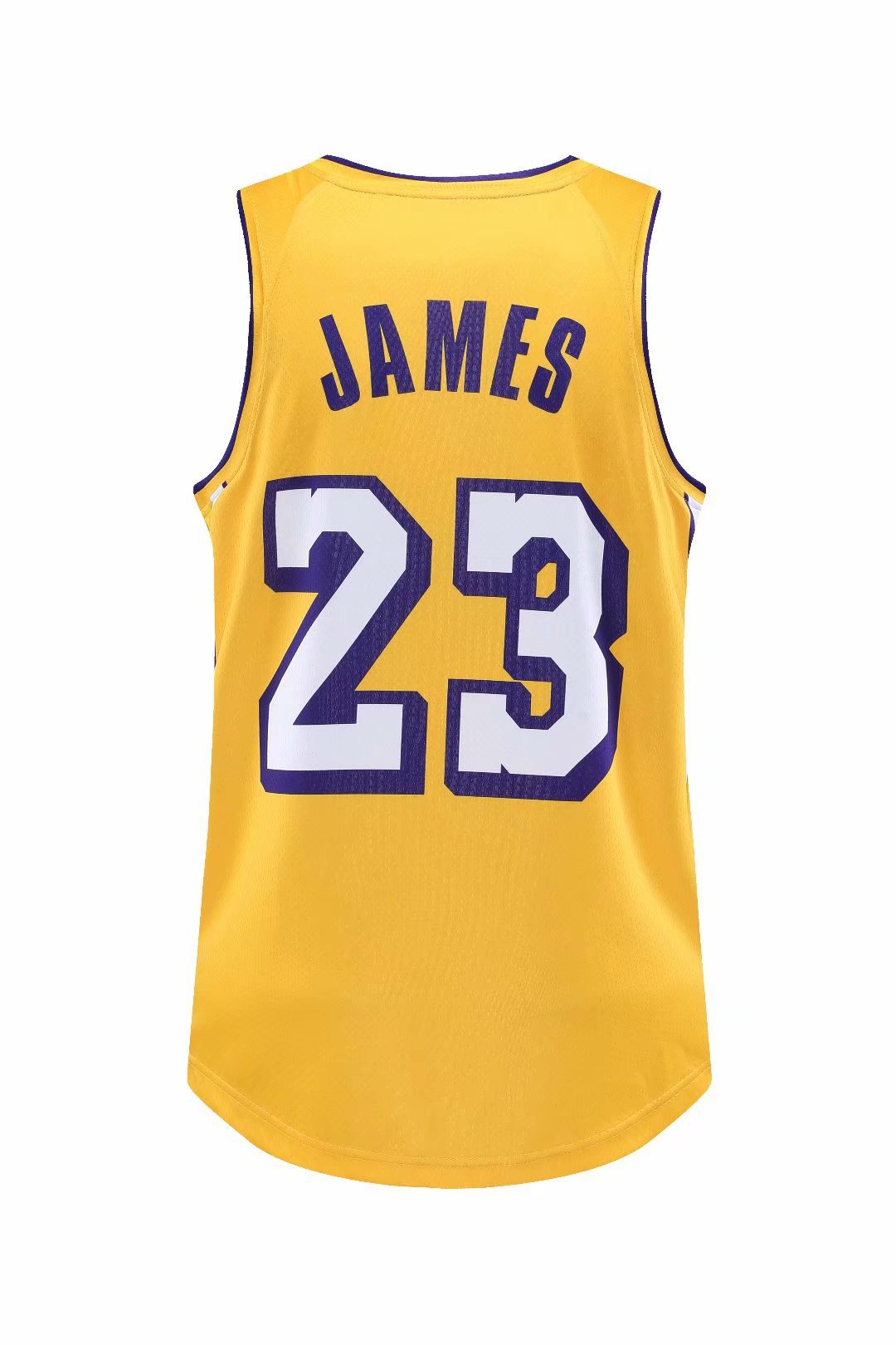 湖人复古23号詹姆斯球衣城市版湖人篮球服比赛出场篮球训练服定制